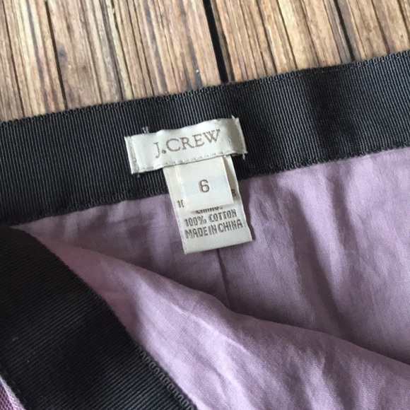 J. Crew Plum Purple Skirt with Tulle Roses Lined 6 - Picture 5 of 5